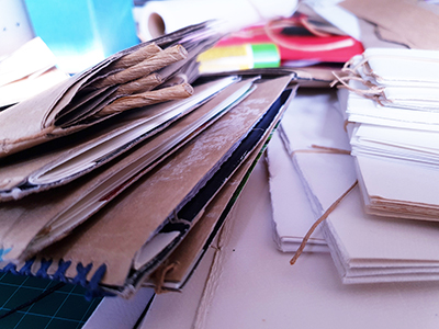 An image of books being made by McKinley Rd Creatives by Graham Hughes